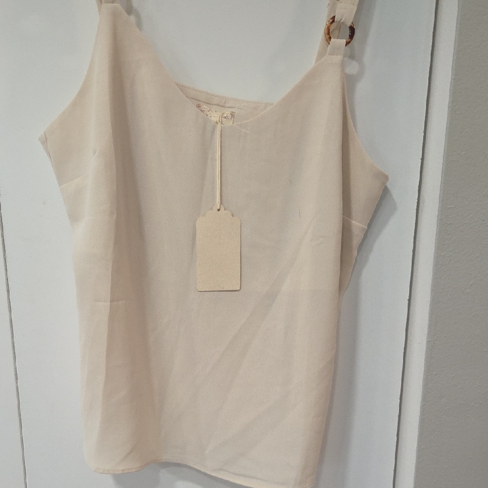 Hem & Thread Cream Tank Top